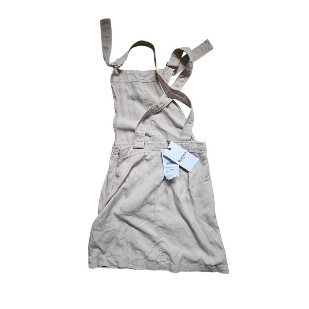 Brand New Bershka Girl Tan Overall  Dress with Adjustable Straps Size XS
